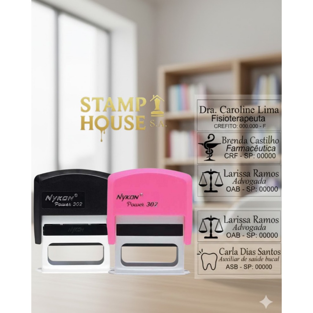 Carimbo Personalizado – Nykon 302 14x38mm