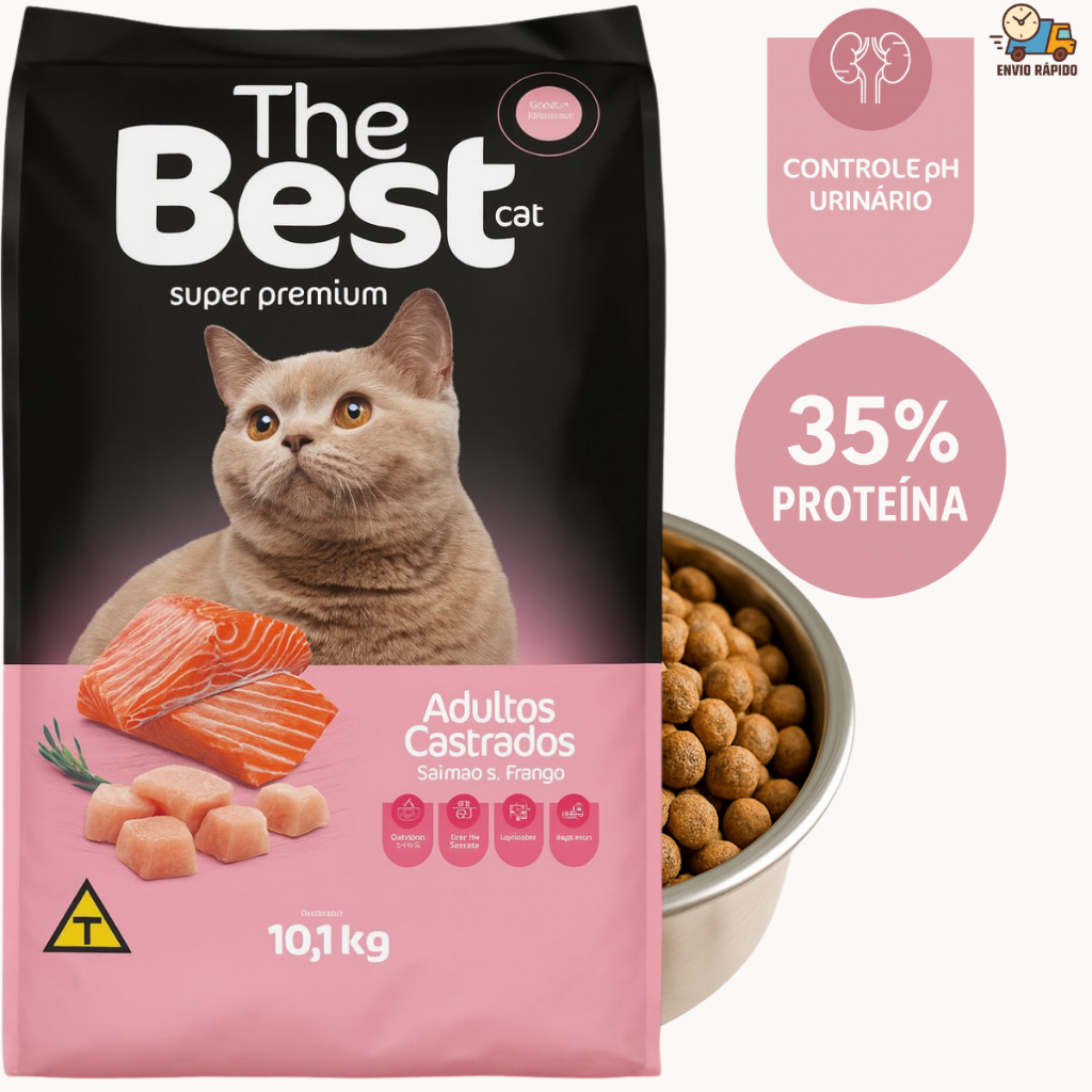 Ração The Best Cat Super Premium  Adultos Castra