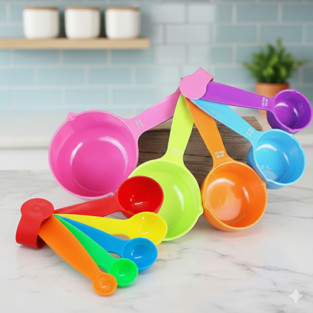 Medidores Culinário 10 Peças Xicara E Colher Col