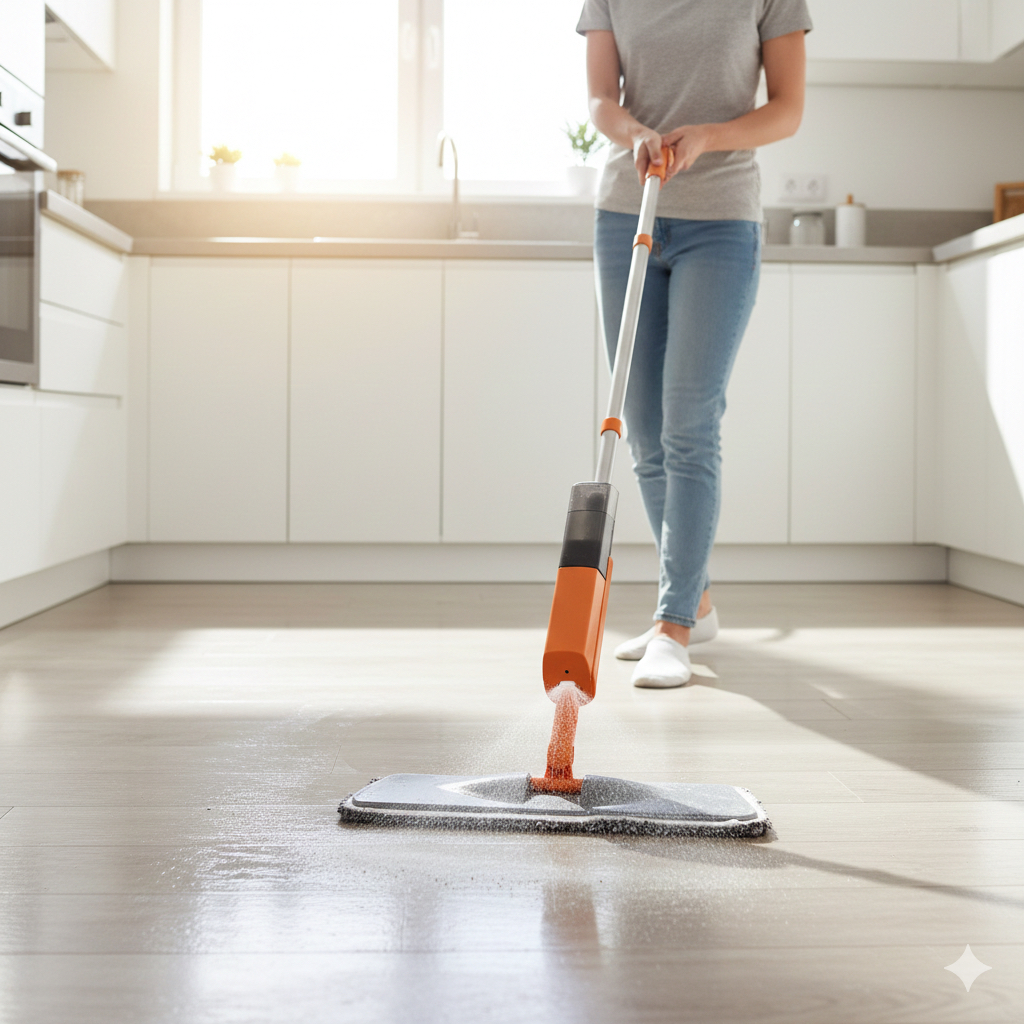 Mop Spray Fit Esfregao Para Limpeza da Casa Com Ga