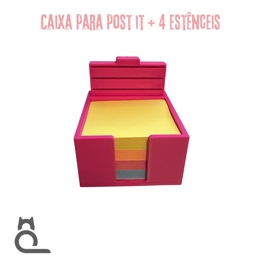 para post-it + 4 Estênceis