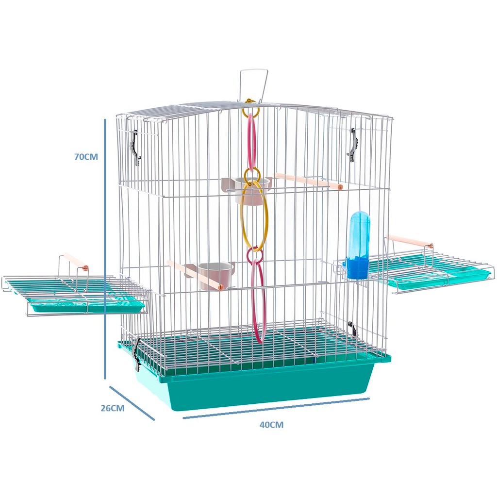 Gaiola Calopsita Mansa Acessórios Completa Para P