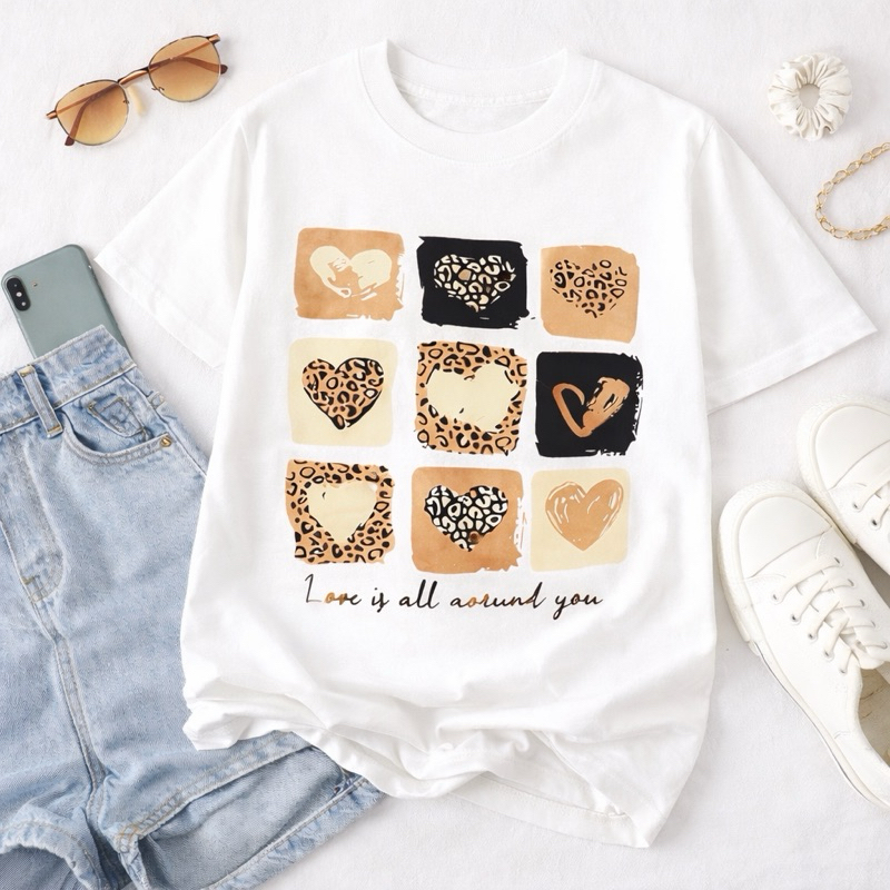 CAMISETA T-SHIRT FEMININA 100% ALGODÃO TENDENCIA 