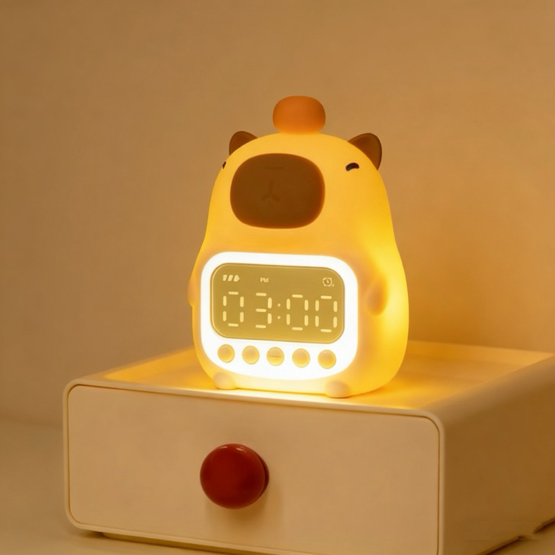 Despertador e Luminaria Capivara Digital Led Recar