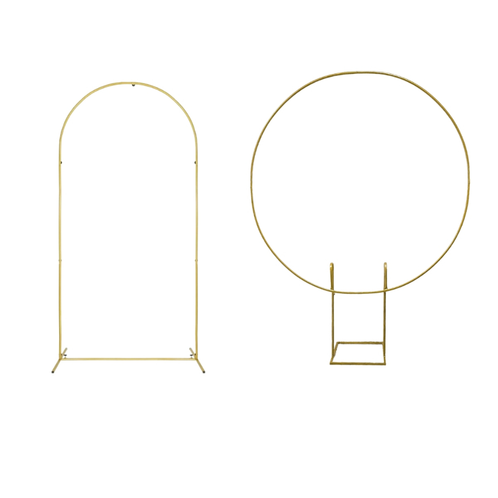 Kit 2 Painel Arco 1 Romano + 1 Rendondo Suporte De