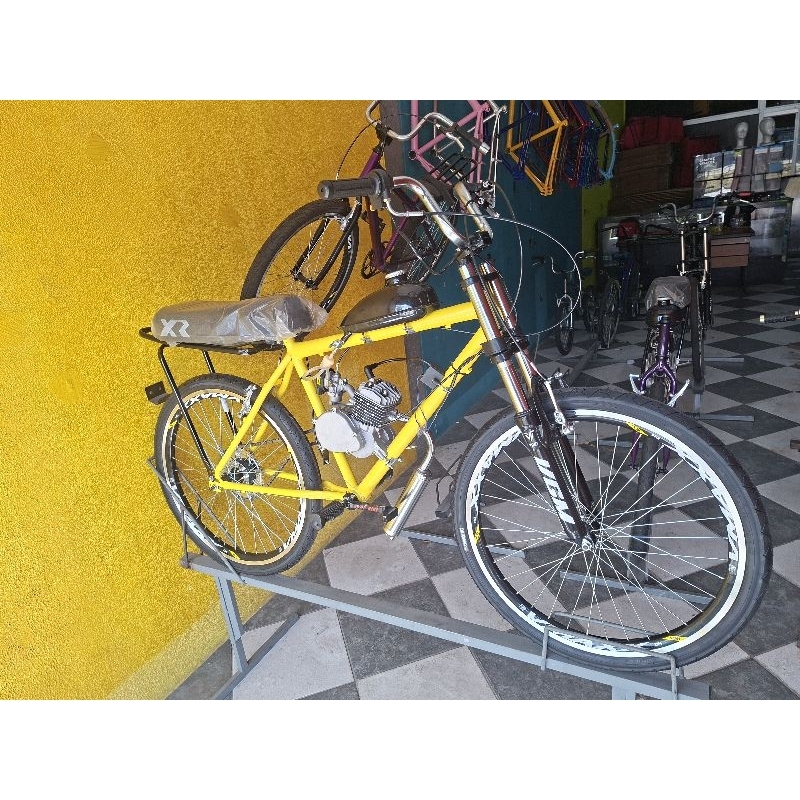 bicicleta motorizada 80cc VMAX 26 suspensão 2 and