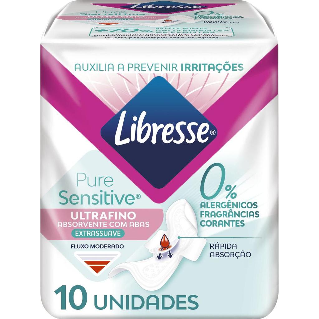 Absorvente Libresse Pure Sensitive Ultrafino Extra