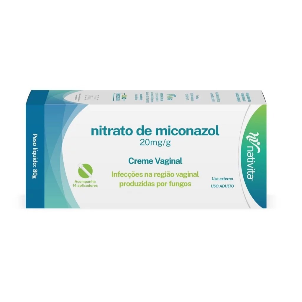 Nitrato de Miconazol 20mg/g 80g Contem 14 Aplicado