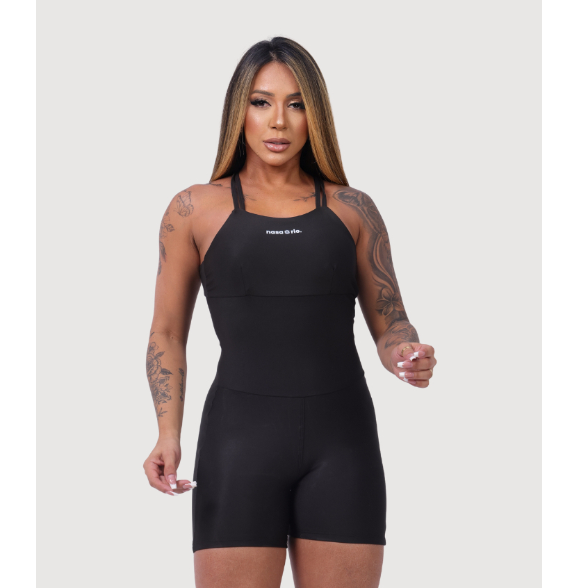 Macaquinho Fitness Feminino Suplex Slim Academia T