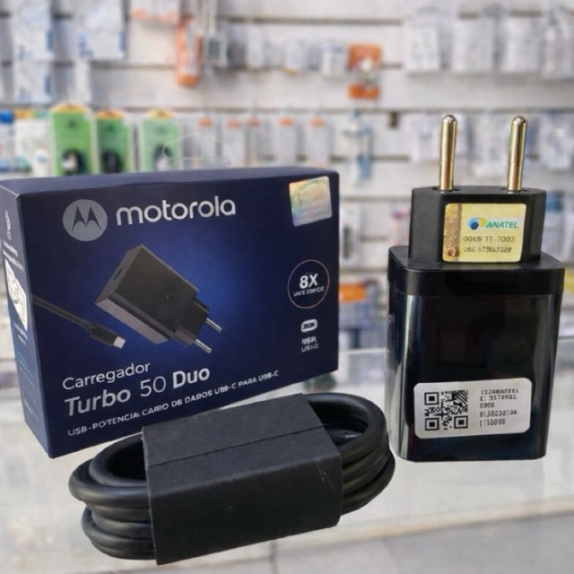 Carregador Turbo Motorola  50 Usb-c X Tipo C 50w p