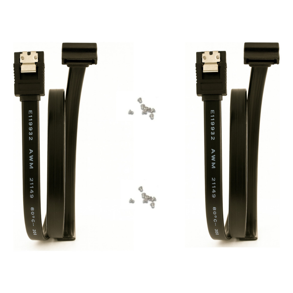 Kit Dois Cabos Sata 6 Gb/s Sata 3 Sataiii Uma Pont