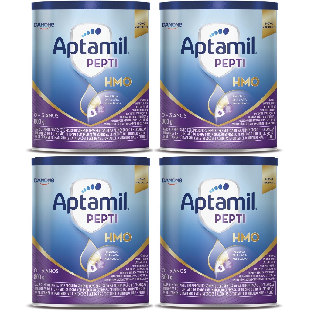 Kit 4 Latas Aptamil Pepti HMO 800gr  – 0 a 3