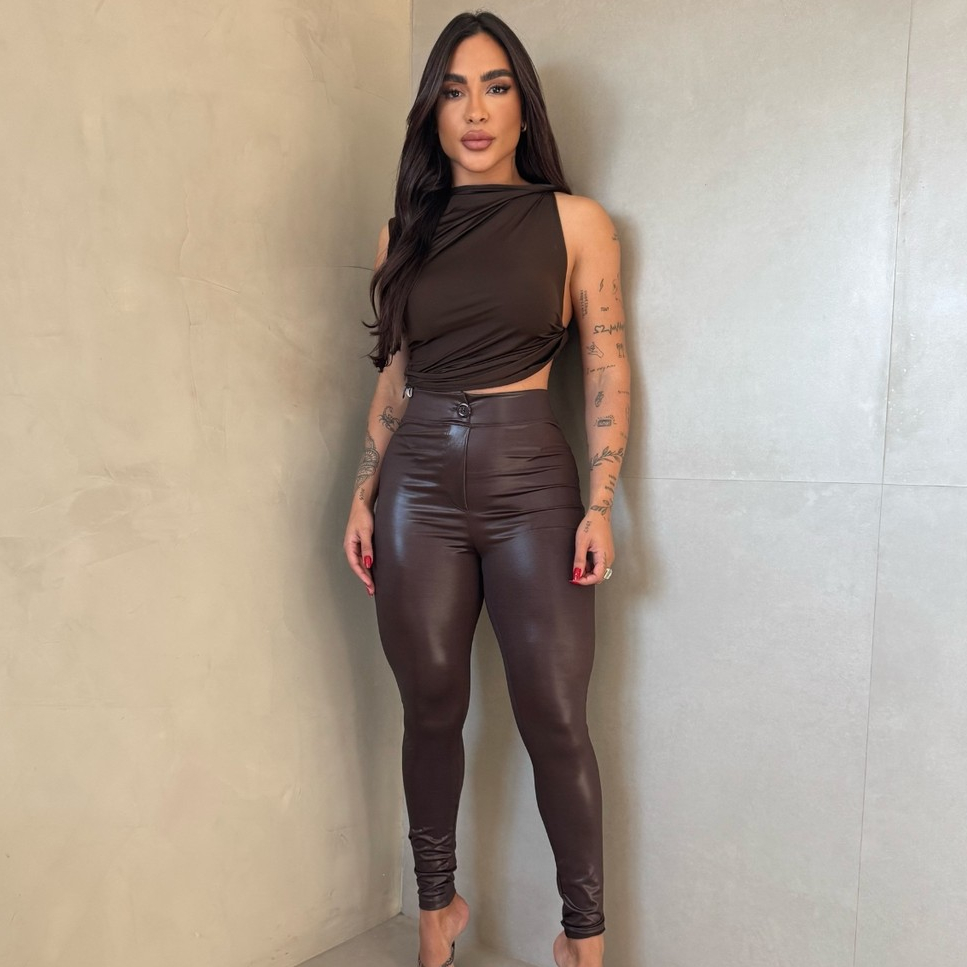 Calça Feminina Cirrê Premium Estilo Montaria Cin