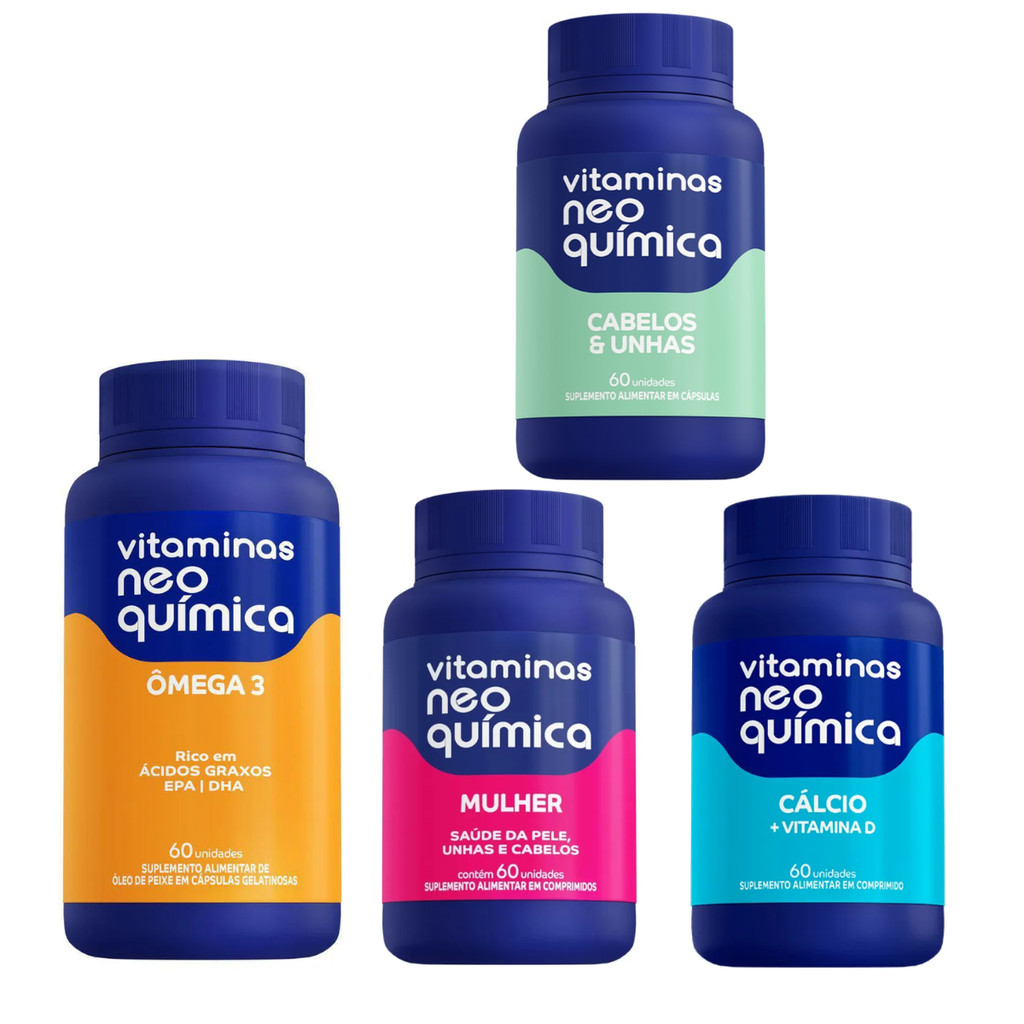 Kit De Suplementos Neo Química Saúde Mulher A-Z 