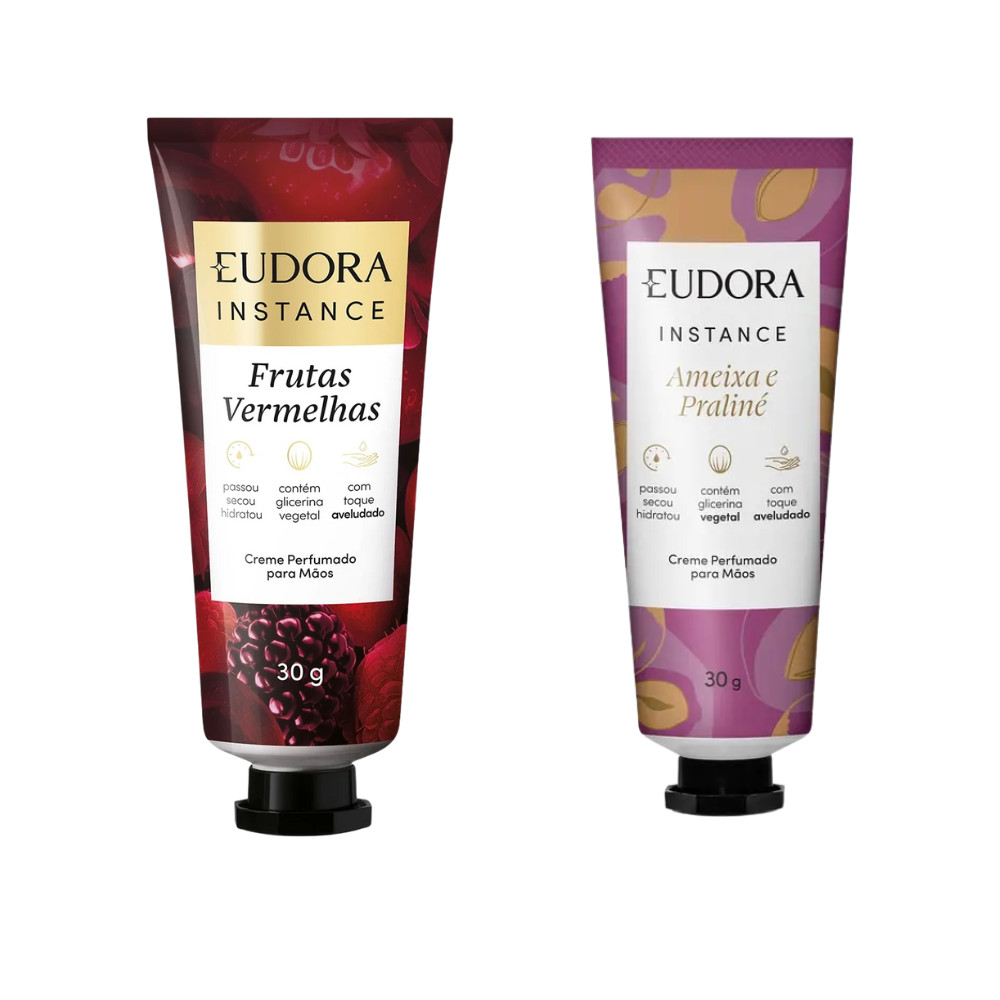 Kit Creme Perfumado para Mãos Instance Frutas Ver