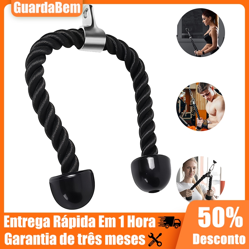 Puxador Tríceps Corda Crossover Profissional Pret