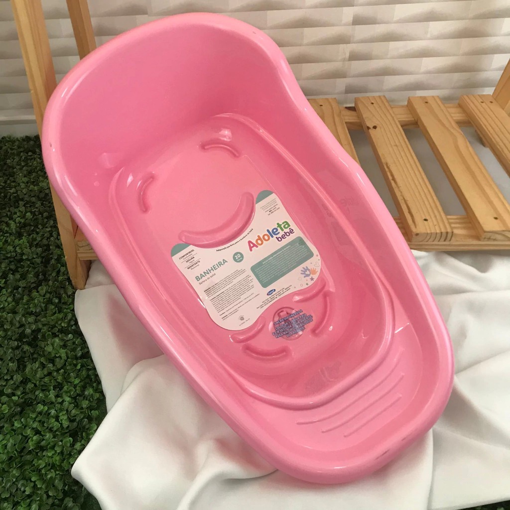 Banheira Adoleta Bebê 20L Duas Cores Resistente E