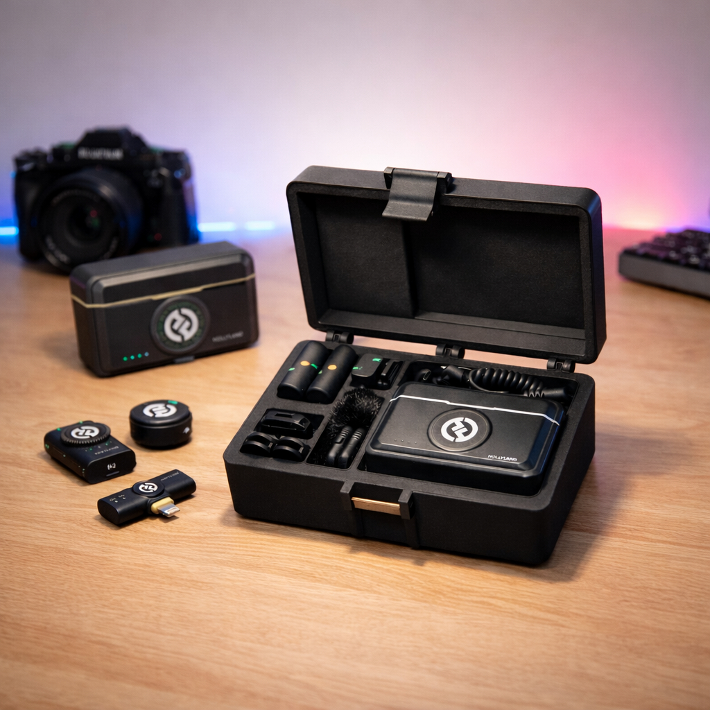 Case Caixa Estojo Para Organizar Microfone Hollyla