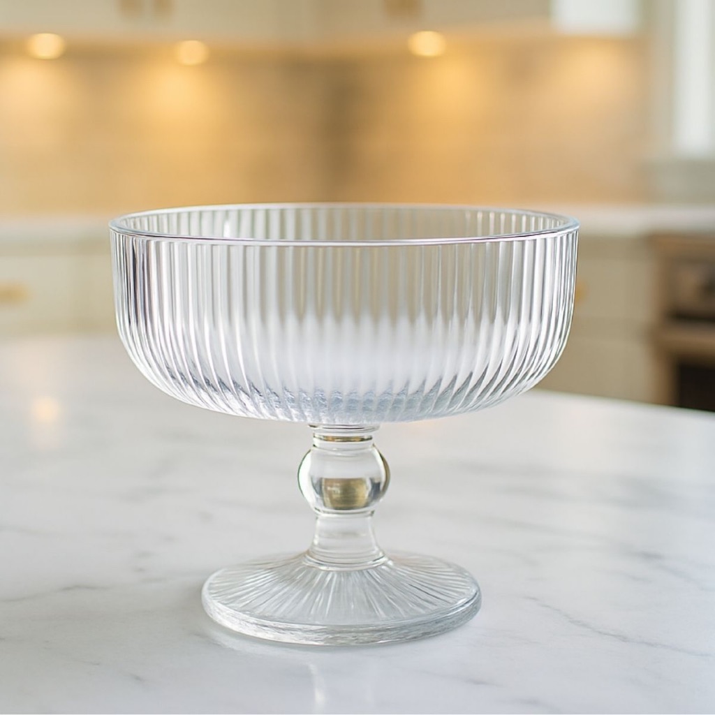 Jogo de 06 Taças de Sobremesa 320ML Vidro Sorvete