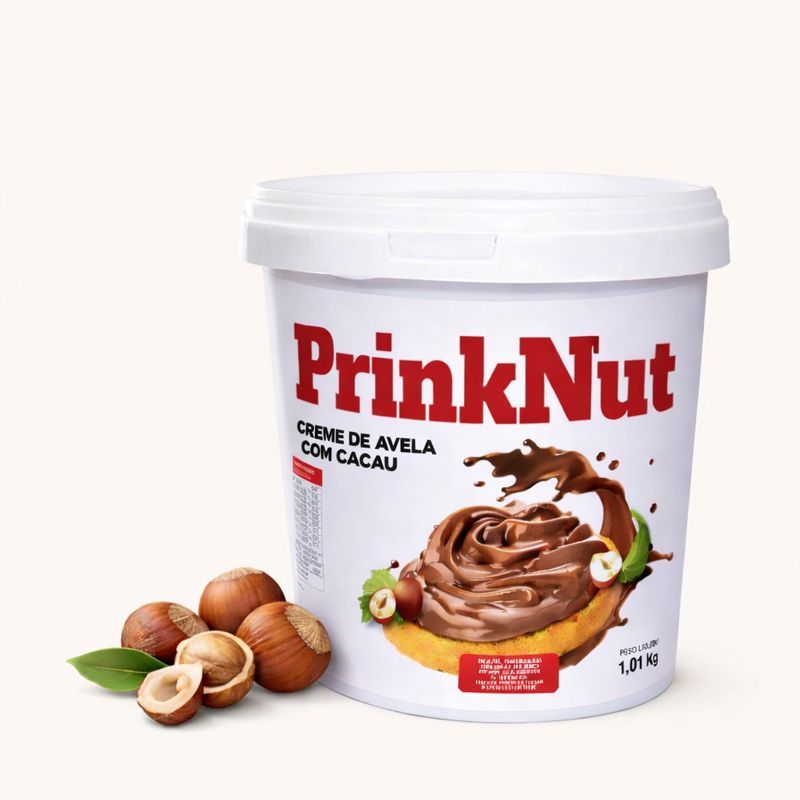 Creme de Avelã com Cacau PrinkNut 1kg | Ideal par