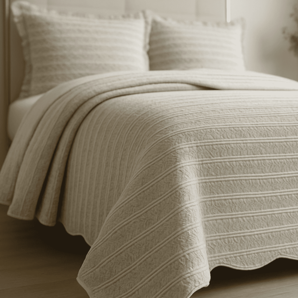 Kit Cobre Leito Colcha 03 Pçs Estampada Dupla Fac