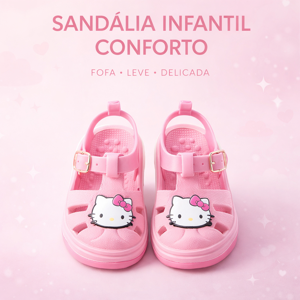 Sandália Baby Menina Com Ajuste Confortavel Para 
