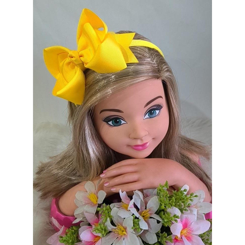 Tiara Belli Laço Amarelo