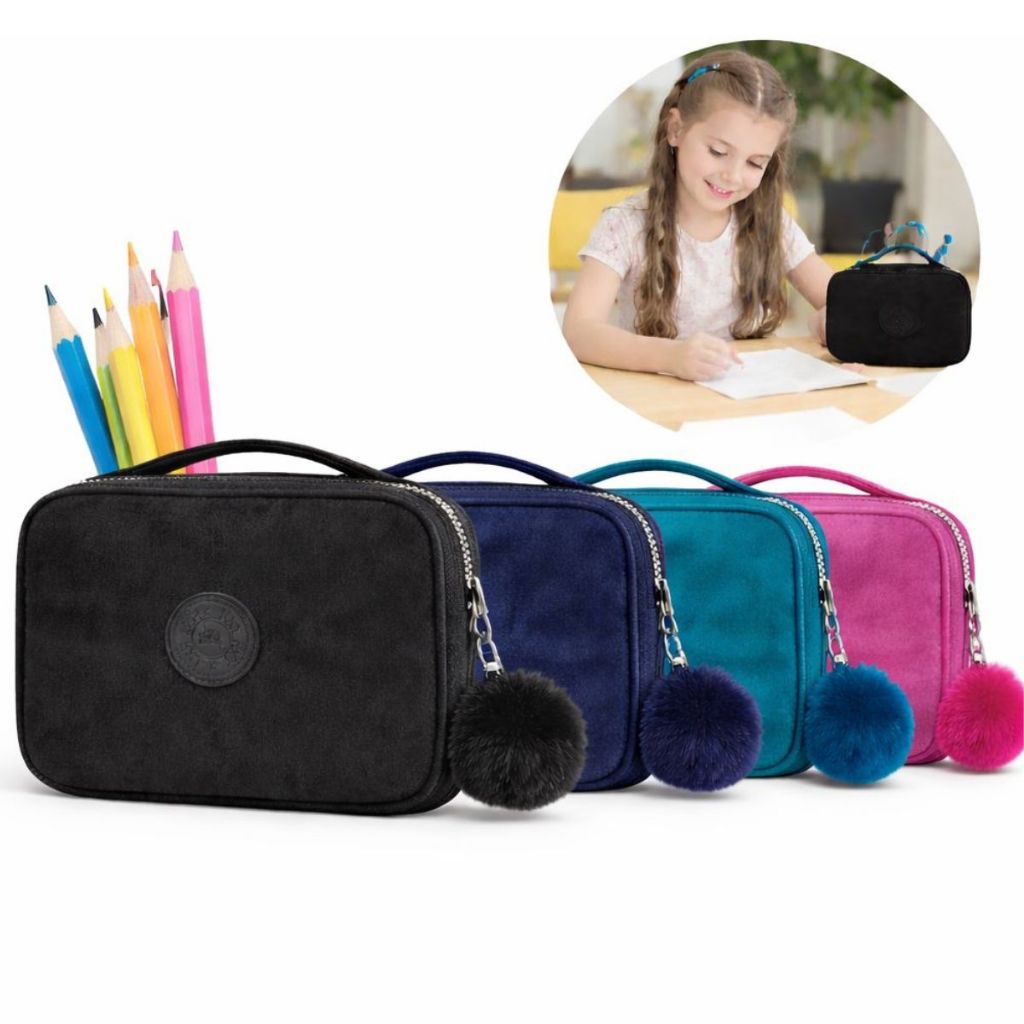 Estojo Box Escolar Jumbo Juvenil Infantil Organiza