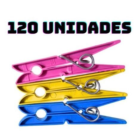 Kit 12 a 120 unidades Prendedor Pregador de Roupas