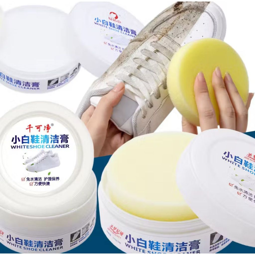 Creme De Limpeza De Sapatos Brancos 120G-Removedor