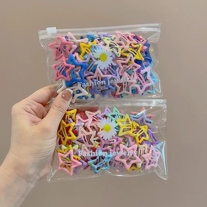 Kit 50/100 Peças Grampos De Cabelo Estrela Dopami