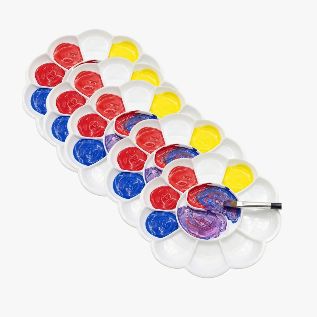 Kit 5 Godes Flor Para Pintura Infantil 12 Cavidade