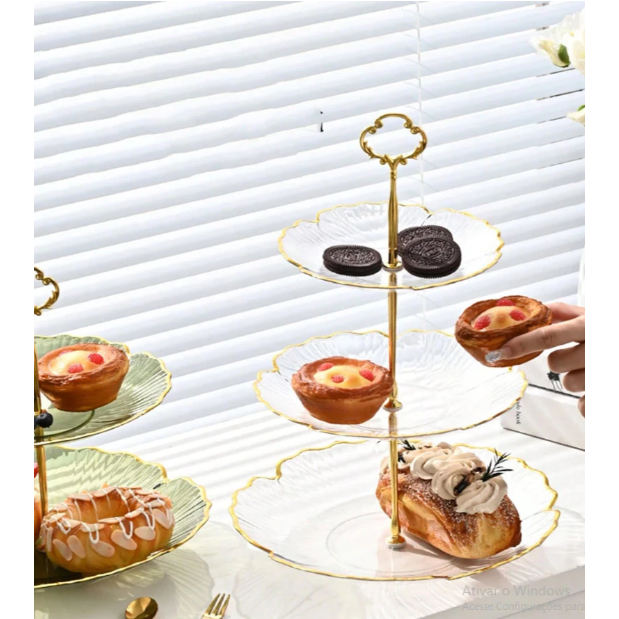Suporte de Doces e Petiscos de 2 e 3 Andares  Deco