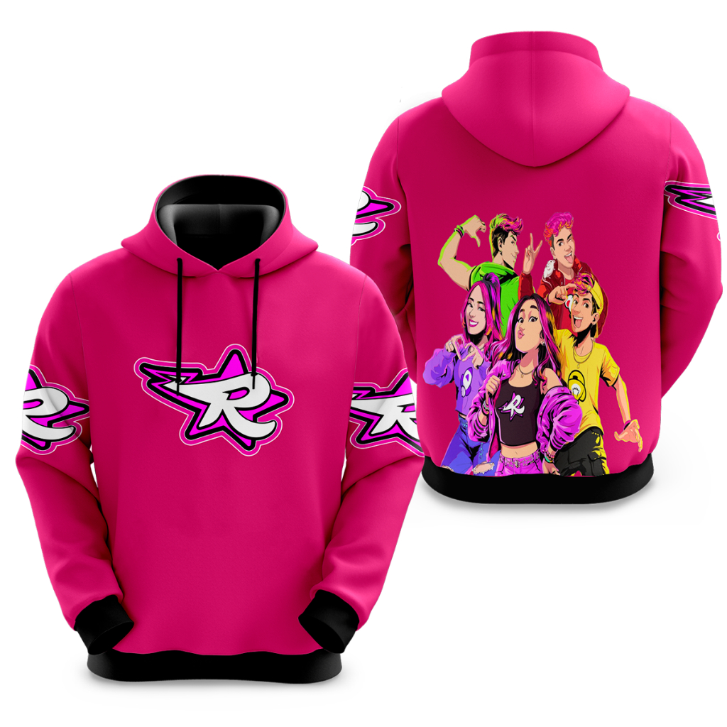 Blusa De Moletom Emilly Vick Grupo Dos Rosa Escolh