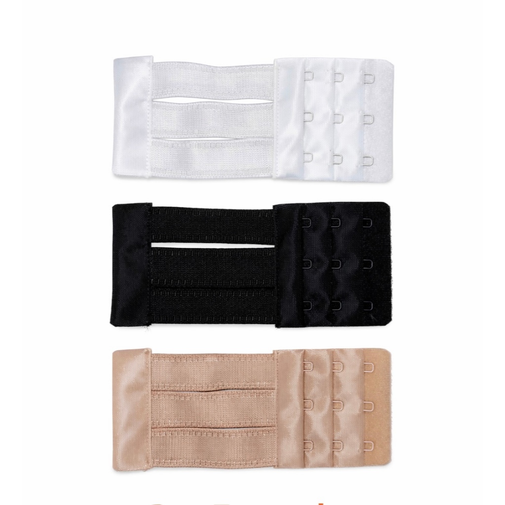 3 Peças Extensor de Alça de Sutiã – Preto