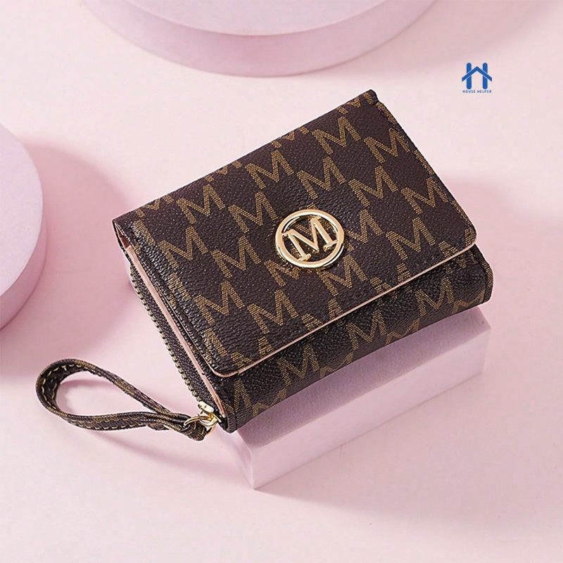 Carteira de Couro Feminina com Fecho Seguro e Zíp