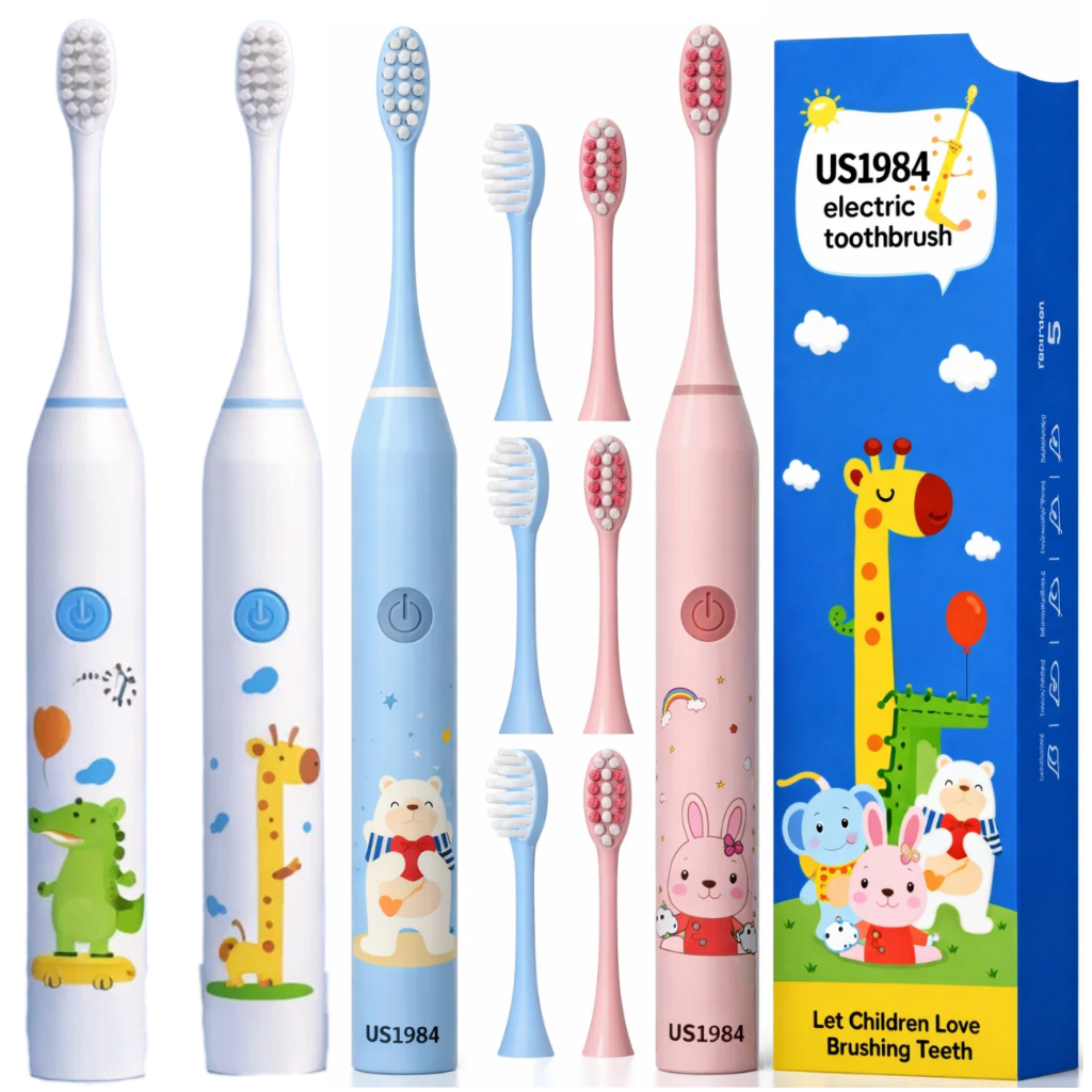 Escova De Dente Elétrica Infantil Ultra-Sônica P