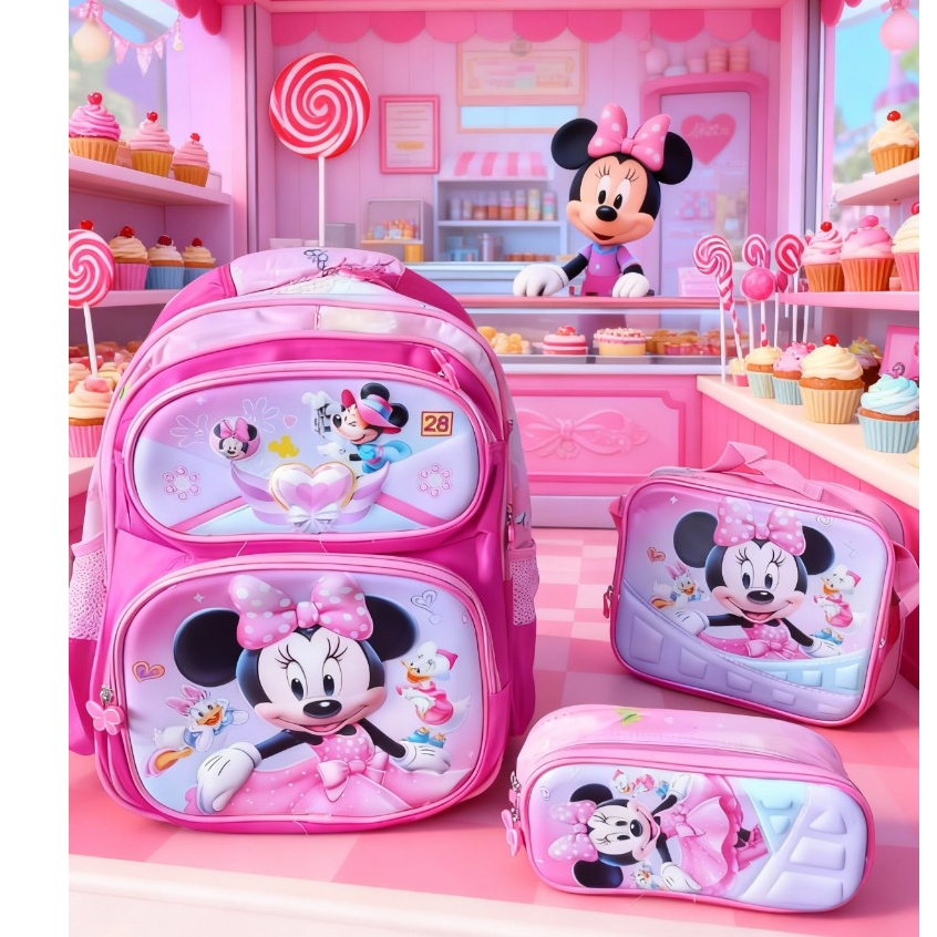 Kit Mochila Infantil Escolar Masculina Feminina+ F