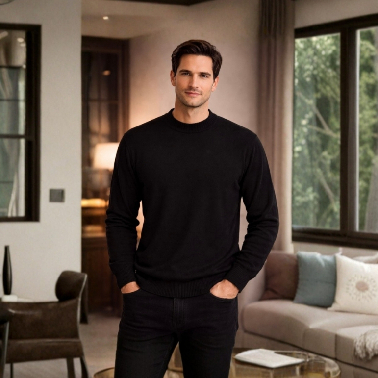 Suéter Elegance Blusa de Frio Masculina Elegante 