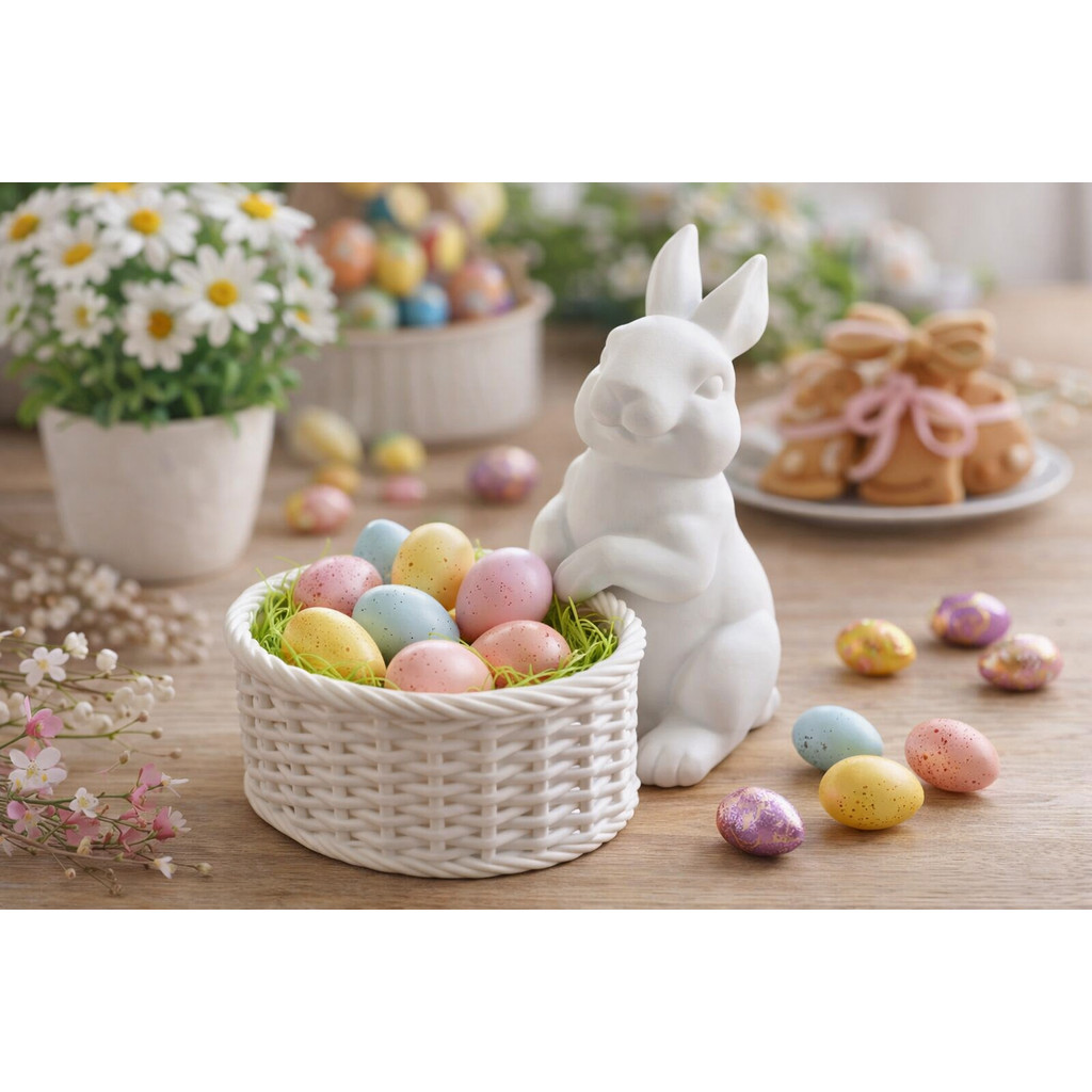 Enfeite Decorativo de Páscoa para Ovos de Chocola