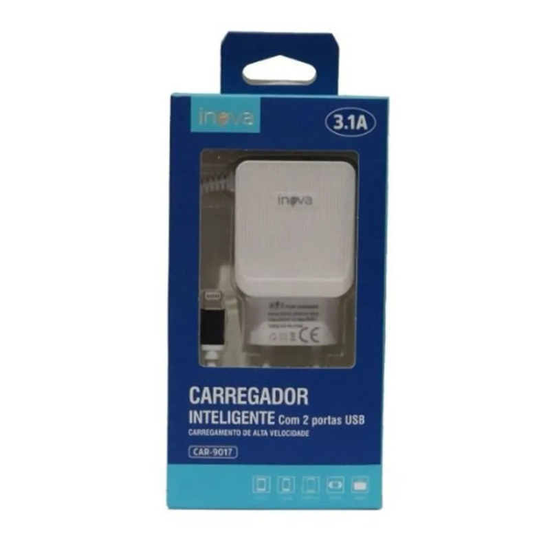 Carregador Celular Rápido 3.1a Entrada /iphone 2 