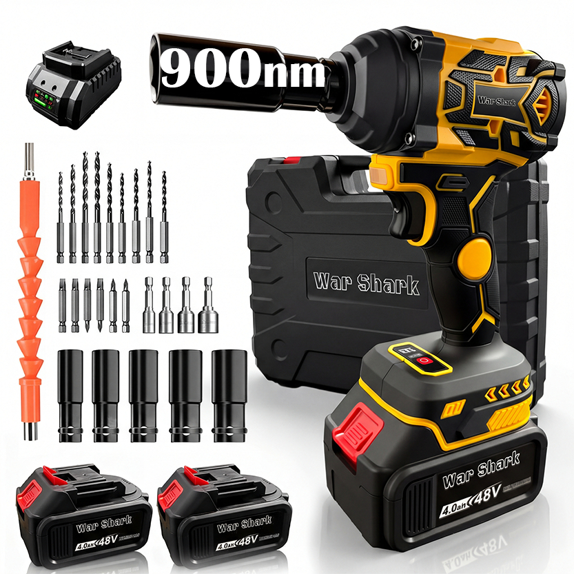 War Shark 900NM 48V Chave de Impacto Elétrica Pro