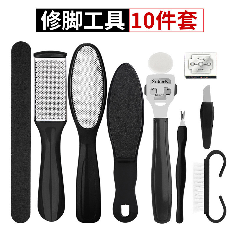 Kit Pedicure Profissional 10 em 1 em Aço Inoxidá