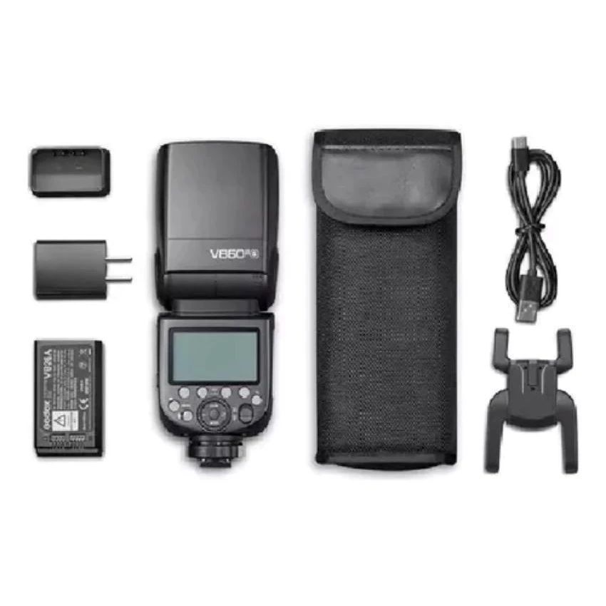 Flash Godox V860 Iii Ttl Hss Com Luz Modelagem par