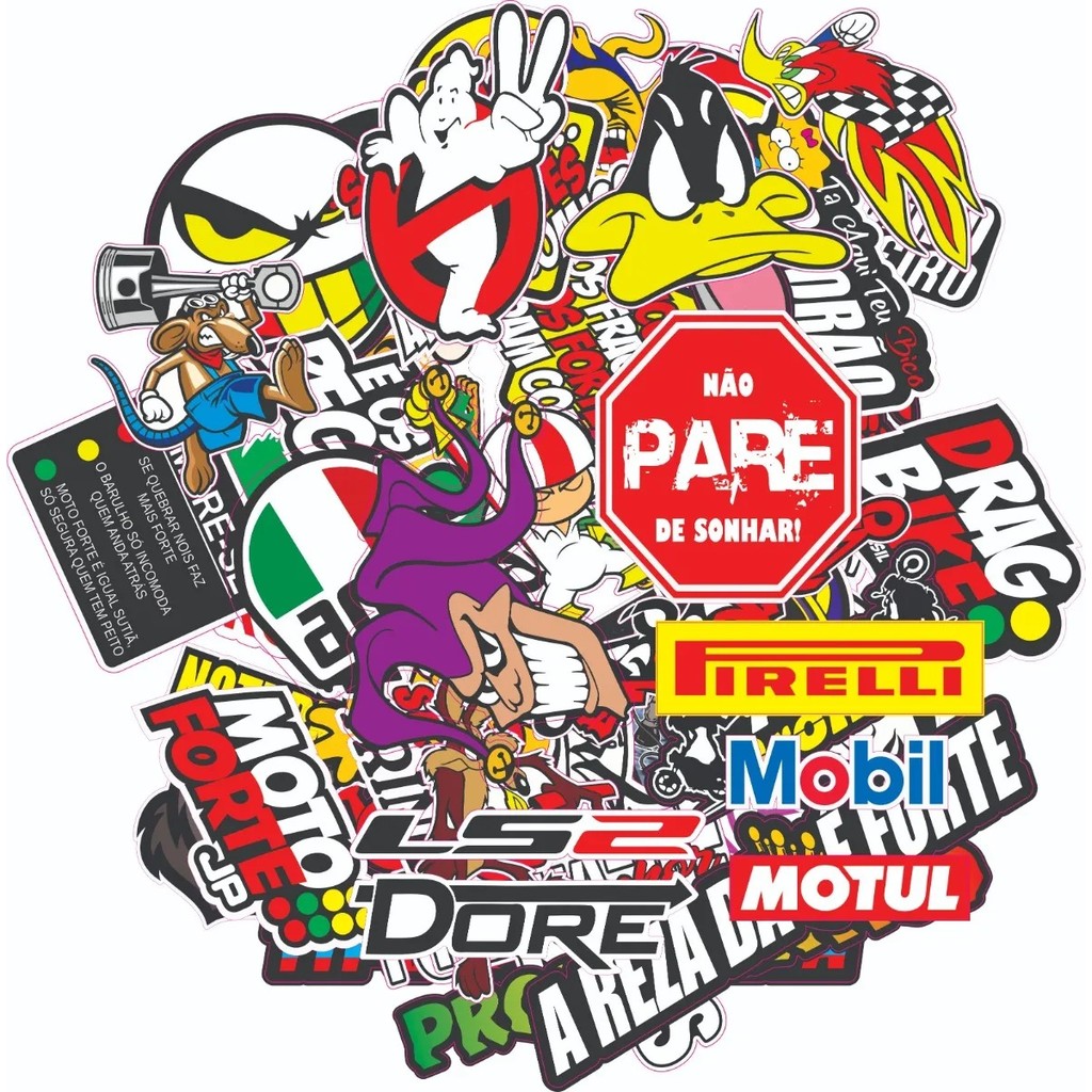 Super Kit 10 Cartelas Adesivos Para Caminhão Carr