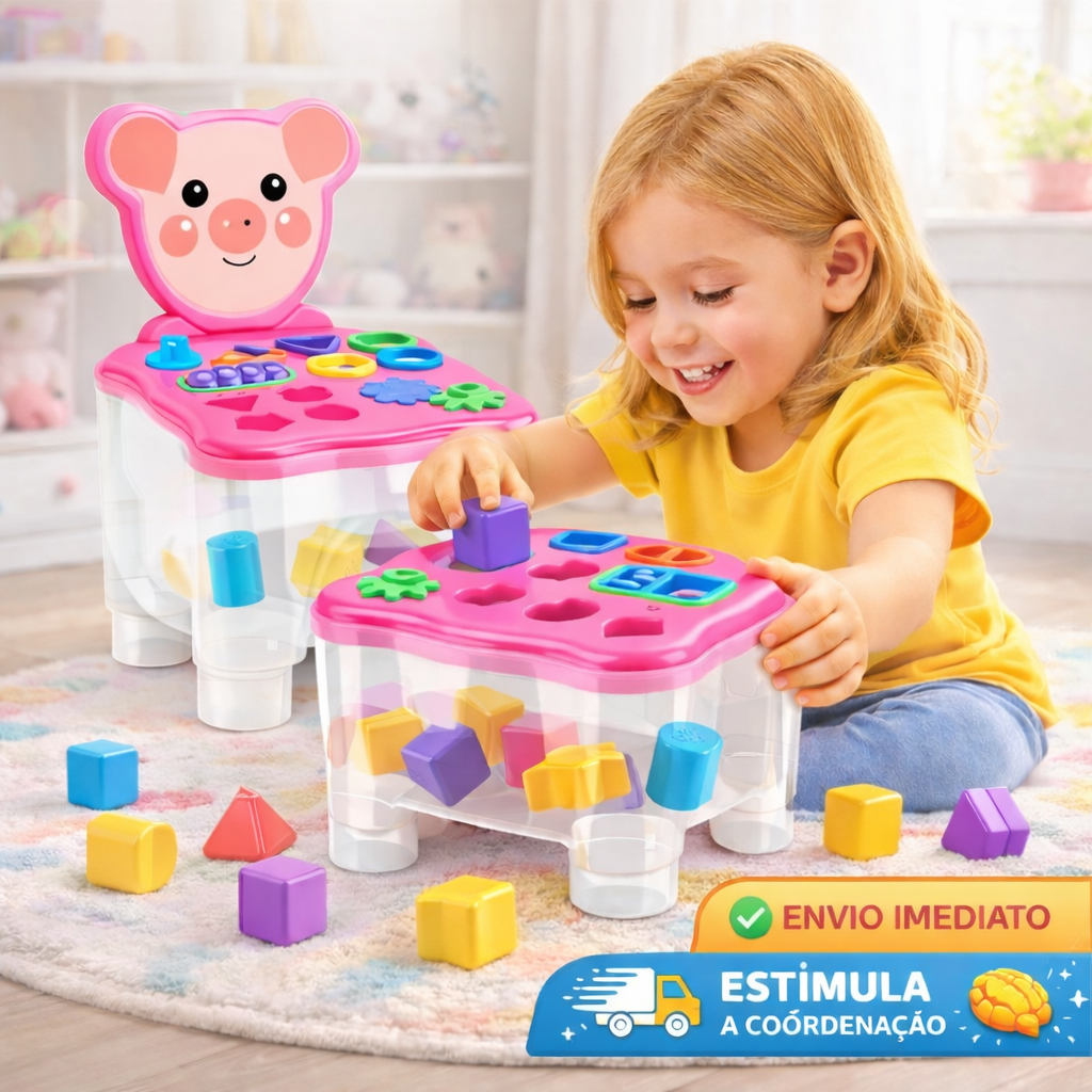Cadeirinha Assento Infantil Mesinha Didática De A