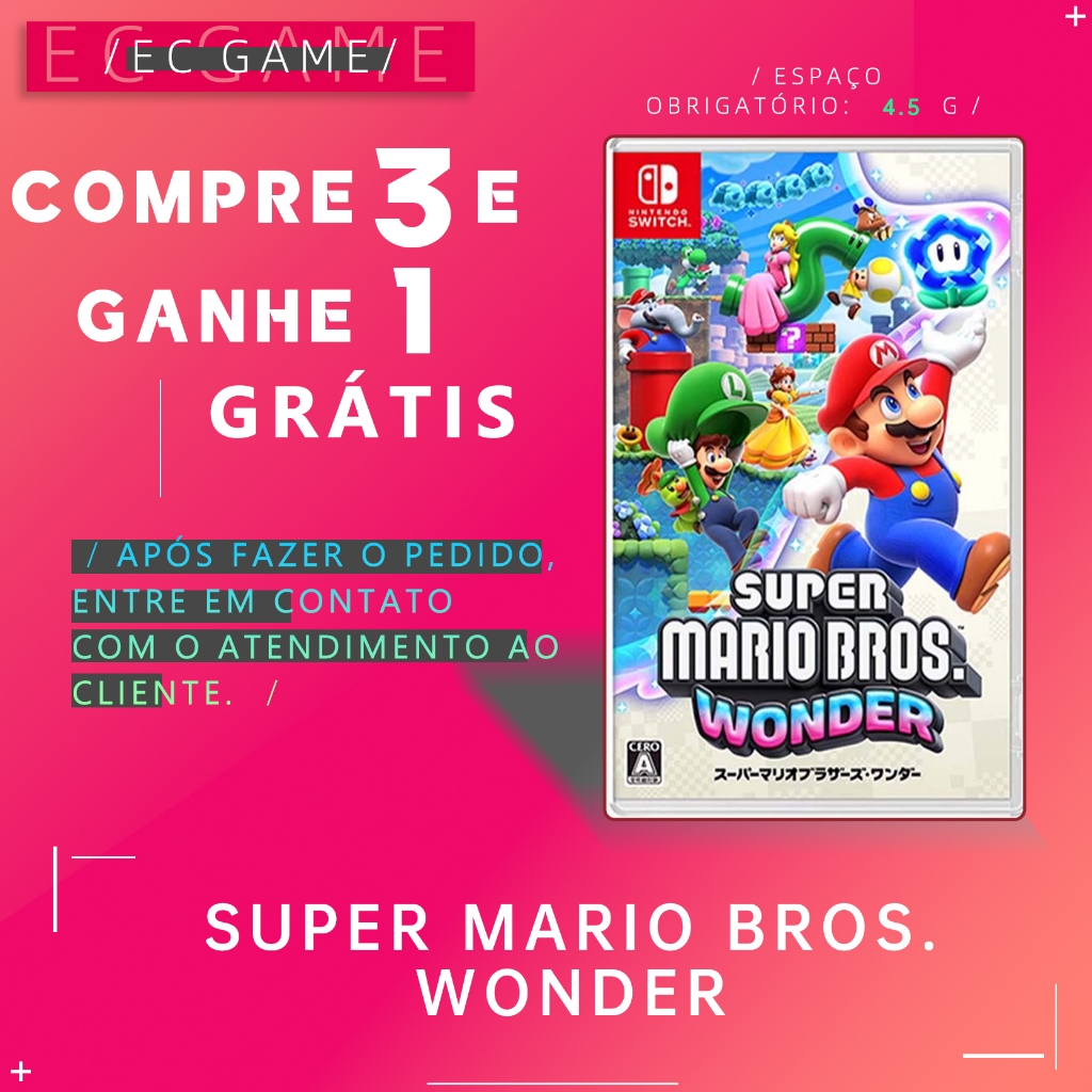Super Mario Bros. Wonder-NS Leve 3 e ganhe 1