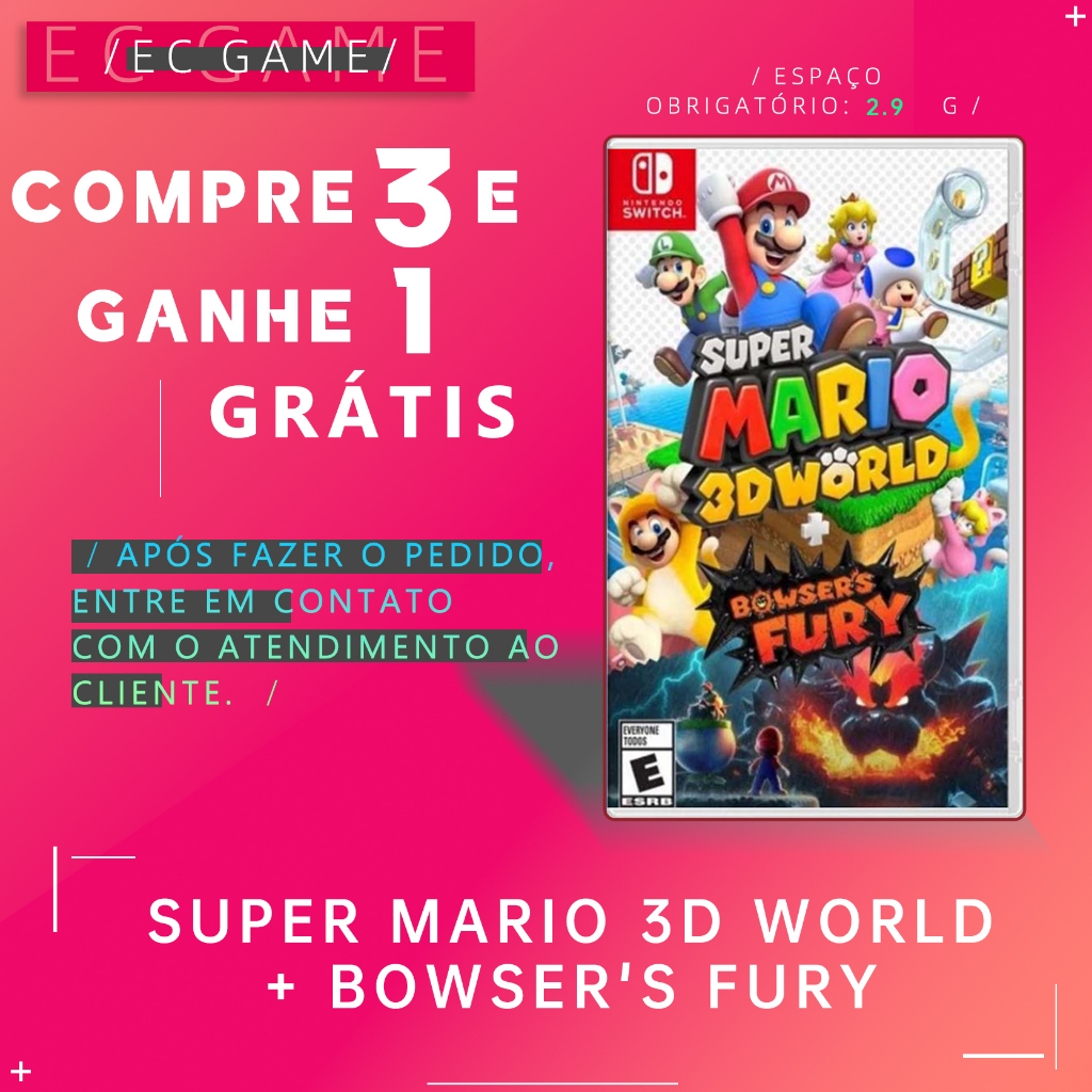 Super Mario 3D World + Bowsers Fury-NS Leve 3 e ga
