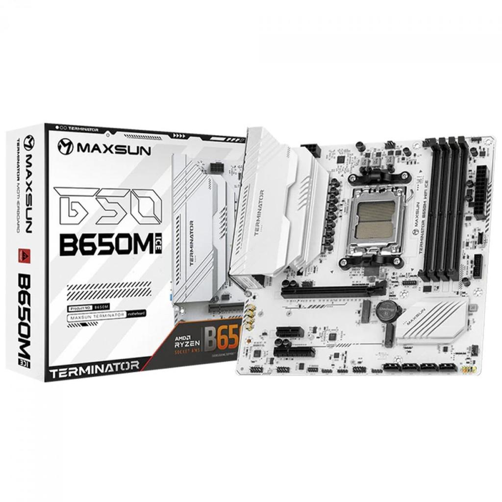 Placa Mãe Maxsun Terminator B650M WiFi ICE, Chips