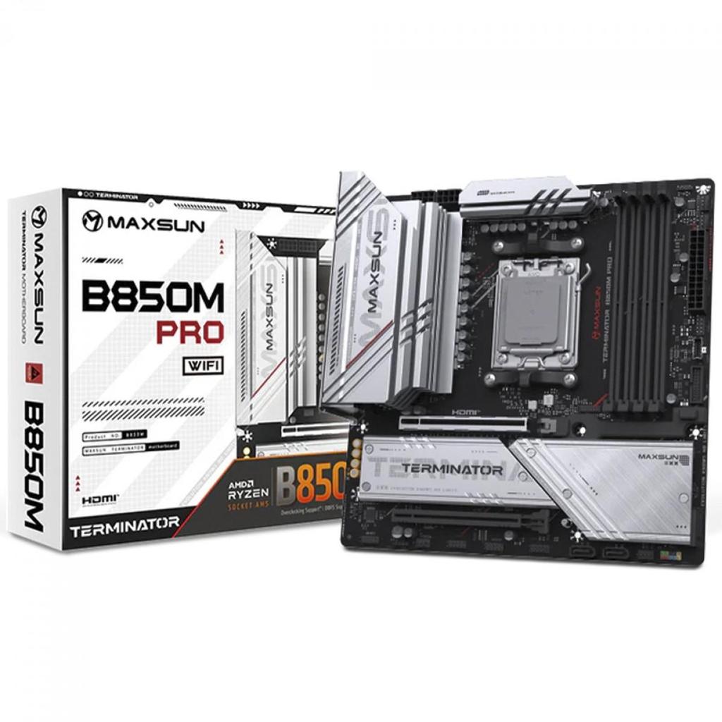 Placa Mãe Maxsun Terminator B850M Pro WiFi, Chips